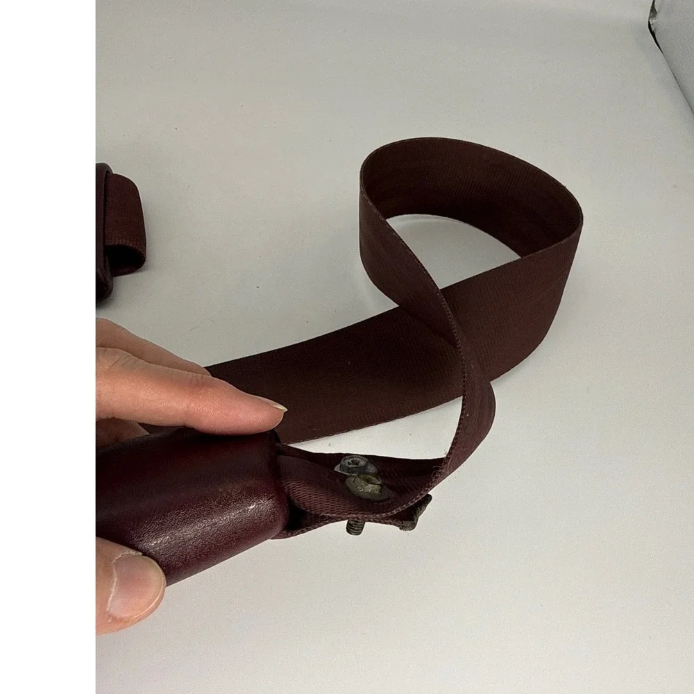 Vintage Bendix Seat Belt Belt Maroon Industrial Automotive Adjustable Upcycle‎